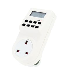 Digital Lcd Electronic Plug-In Programmable Timer 12/24 Hour