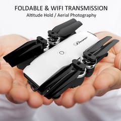 19HW 0.3MP Camera Wifi FPV Foldable Drone Altitude Hold One (White)