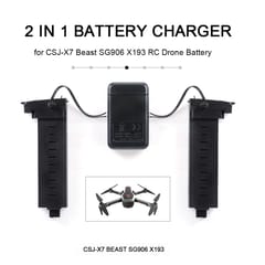 2 in 1 Drone Battery Charger for CSJ-X7 Beast SG906 SG906 (Black)
