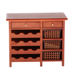 DollHouse Furniture Decorative Miniature Modern Wine Cabinet -1/12 Scale