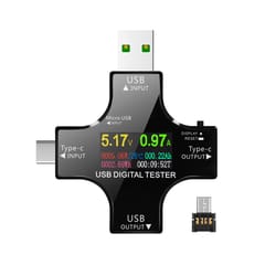 2 In 1 Type C Usb Tester With Ips Lcd Color Screen Usb