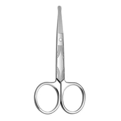 Facial Haircut Small Grooming Scissors Stainless Steel Blunt Silver