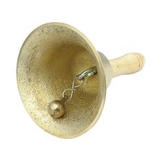 Copper Hand Bell with Wooden Handle