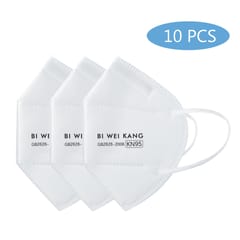 10Pcs Kn95 Soft Breathable Face Cover Dustproof Non-Woven