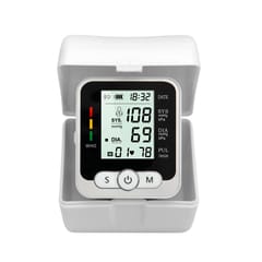 Automatic Wrist Blood Pressure Monitor, Digital Blood Black