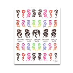 1 Sheet 3D Mix Color Floral Design Nail Art Stickers Multicolor