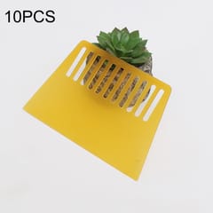 10 PCS Plastic Scraper for Wallpapering, Automotive Glass Foil, Pancakes ?Decorating Tool (Yellow)