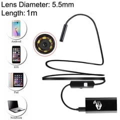 1.0MP HD Camera 30m Wireless Distance Metal WiFi Box Waterproof IPX67 Endoscope Snake Tube Inspection Camera with 6 LED for Android & iOS