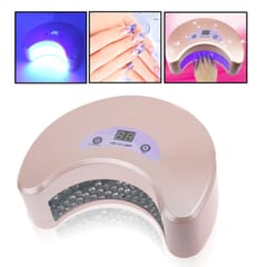 18W LED Nail UV Lamp Time Selection Ultraviolet Lamp Dryer (Pink)