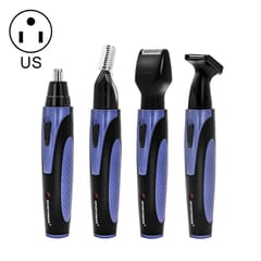 SPORTSMAN Four-in-one Electric Rechargeable Ear Nose Trimmer Beard Face Shaver Eyebrows Hair Trimmer for Men, US Plug