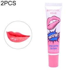 2 PCS Easy Peel Off  Long Lasting Lip Gloss Waterproof Matte  Lipstick Women Cosmetic