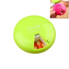 2 PCS Portable 7 Days Drugs Pill Container Rotation Pillbox