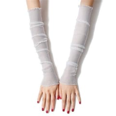 Ice-feel Purl Lace Thin Gloves Foot Sleeves Dual-use Sleeves, Size:One Size