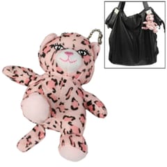 Stuffed Plush Tiger Style Doll Decoration Toy Gift with Metal Chain (Pink)