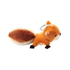 Squirrel Plush Toy Stuffed Animal Keychain Doll Key Ring Bag Pendant with Sucker Plush Keychains Toys