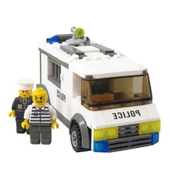 6730 135 PCS Brick Blocks City Police Series Custody Van Prisoners Car Enlighten Building Blocks Toys, Age Range: 6 Years Old Above