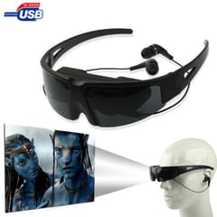 52 inch Virtual Display 2D Video Glasses, Support AV IN Function, Distance: 2m (Black)