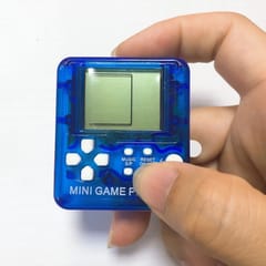 4 PCS Handheld Mini Game Console Toy Classic Brick Game Console with Keychain (Random Color)