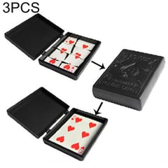 3 PCS Restore Box Broken Paper Card Case Close-up Magic Trick Toy (Black)
