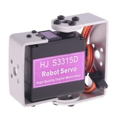 HJ S3315D Hight Performance Metal Gear 15kg Torque Brushless Motor 180 Degree Rotating Digital Robot Servo with Long and Short Straight U Mouting