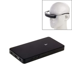 Portable Folding Black Smart Personal 3D Viewer Video Glasses with Converter (Black)