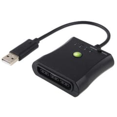 PS2 to XBOX 360 Converter, Plug and Play, Cable Length: 20cm (Black)