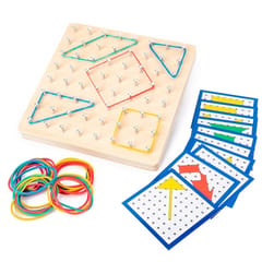 Monsthetic Nail Board Space Imagination Graphic Cognition Kindergarten Early Education Puzzle Toys (Nail Board)