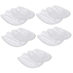 5 Pairs Self Adhesive Transparent Gel Heel Pad Support Insoles Pain Relief
