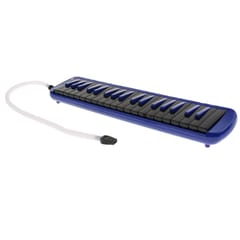 37 Key Melodica Piano Keyboard with Bag Mouthpiece Blowpipe Cloth Blue
