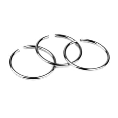 Stainless Steel Nose Studs Rings Hoops Body Piercing Jewelry 40Pcs Silver