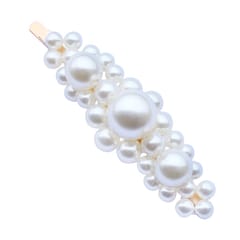 1 Piece Simulated Pearl Snap Hair Clips Barrettes Toddler Teens Hairpin