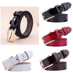 Casual Women Fashion Leather Waist Belt Alloy Pin Buckle Leisure Strap