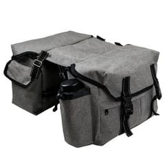 Bicycle Rear Seat Trunk Bag Adjustable Buckle Strap Bike Bag (Grey)