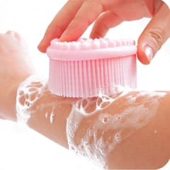 Baby Silicone Massage Brush Baby Shower Brush, Size: 12*7*4cm, Random Color Delivery