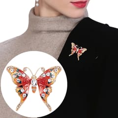 New Colorful Butterfly Rhinestone Brooch (Colorful Light)