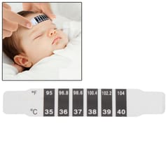 Pasting the Head no Mercury Thermometer,Baby Head Forehead Thermometer (White)