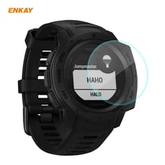 For Garmin Instinct Tactical ENKAY Hat-Prince 0.2mm 9H 2.15D Curved Edge Tempered Glass Screen Protector  Watch Film