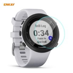 For Garmin Swim 2 ENKAY Hat-Prince 0.2mm 9H 2.15D Curved Edge Tempered Glass Screen Protector  Watch Film