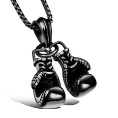 OPK Double Gloves Titanium Steel Necklace Pendant without Chain
