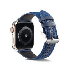 For Apple Watch Series 6 & SE & 5 & 4 40mm / 3 & 2 & 1 38mm Denim Watchband