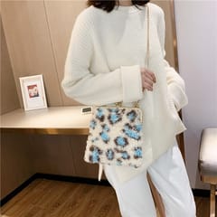 Fashion Wool Coating Chain Strap Single Shoulder Bag Handbag Messenger Bag (OneSize)