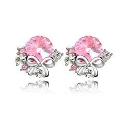 Fashionable Bow Diamond Crystal Earrings