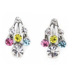 Fashionable Elegant Claw Style Diamond Alloy Earring