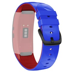 For Samsung Gear Fit2 / Fit2 Pro Two-color Silicone Replacement Strap Watchband