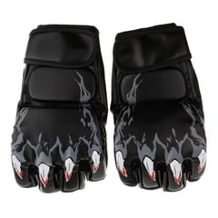 Women Men Pu Leather Half Finger Boxing Gloves Glove for MMA