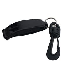 Survival Emergency Safety Rescue Whistles with Clip for Outdoor Sports Black