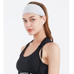 2 PCS Sports Sweat-Absorbent Headband Wide BrimIce Silk Headband For Female