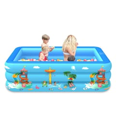 Household Indoor and Outdoor Amusement Park Pattern Children Square Inflatable Swimming Pool