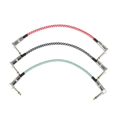 3 PCS Electric Guitar Denoise Cable Straight to Right Angle (Multicolor)