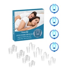 Stop Snoring Device Anti Snoring Clips Sleep Aid & Snore (Blue)